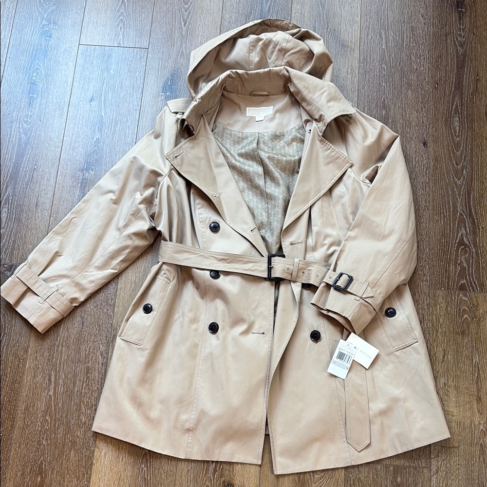 NWT Michael Kors Women's Tan Trench Coat